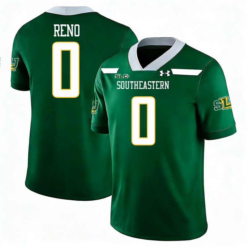 Southeastern Louisiana Lions #0 KK Reno College Football Jerseys,Uniforms Stitched-Green
